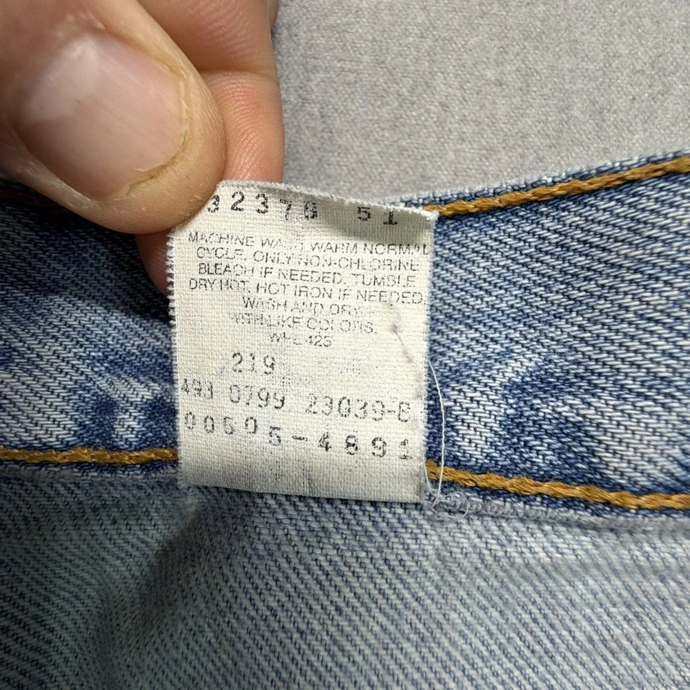 Vintage Levi's 505 Jeans 38x32 (Fits 37x30) Blue Denim 90s Distressed